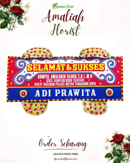 Papan Bunga Ucapan Selamat Way Mili